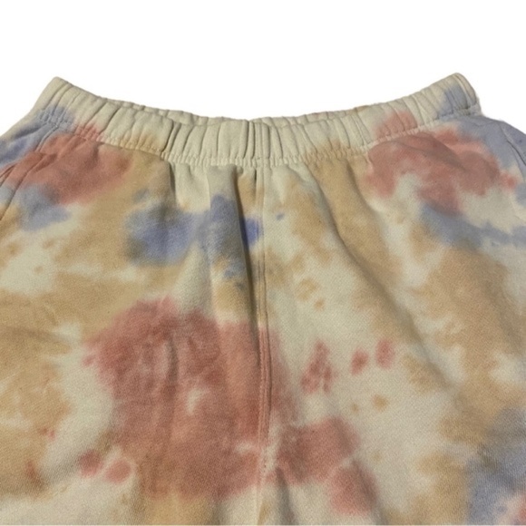 Champion Jogger Shorts Cotton Pockets Front Back Tie Dye Pastel Summer Lounge - Picture 4 of 5